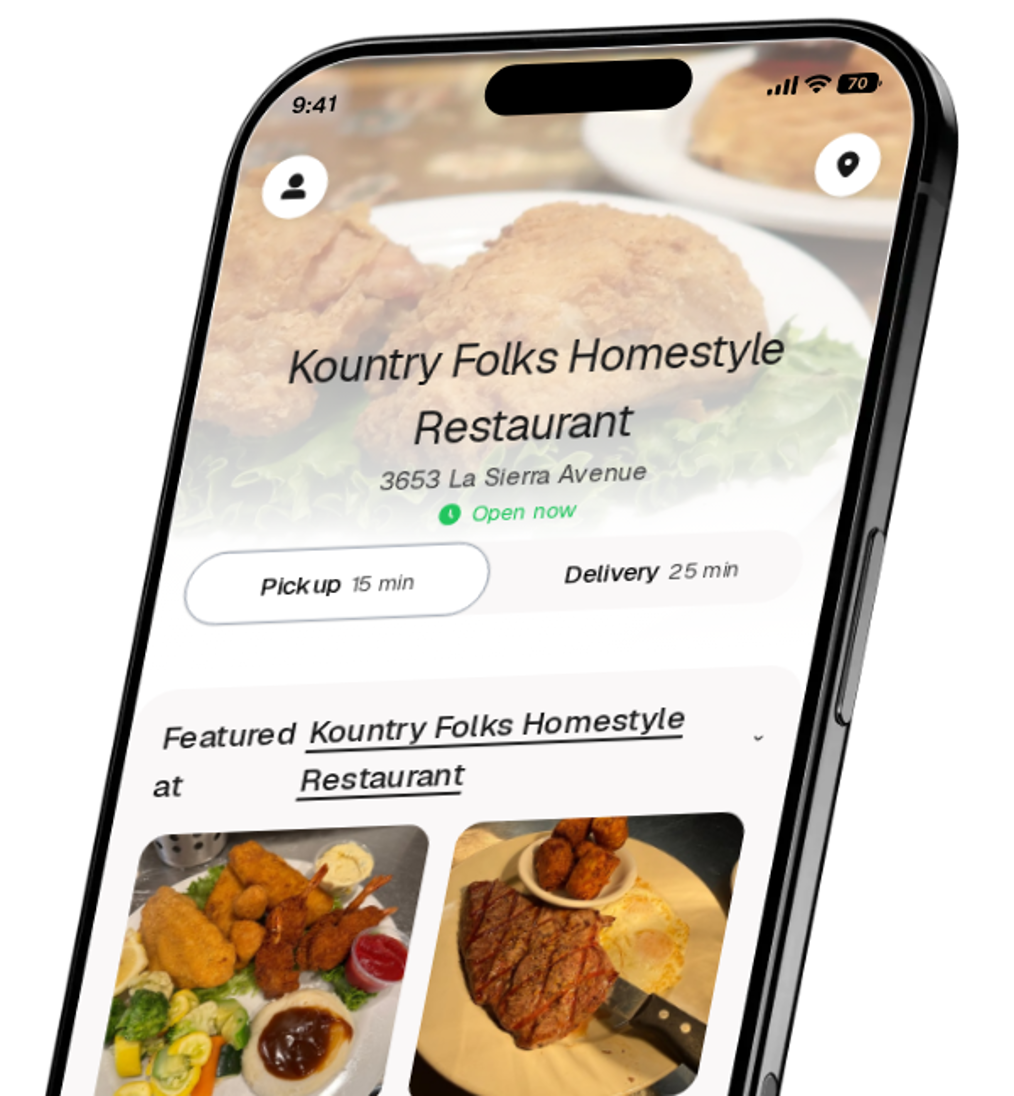 Kountry Folks Homestyle Restaurant app preview