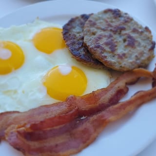 Bacon, Sausage & 2 Eggs