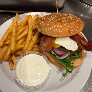 Egg & Bacon Cheeseburger