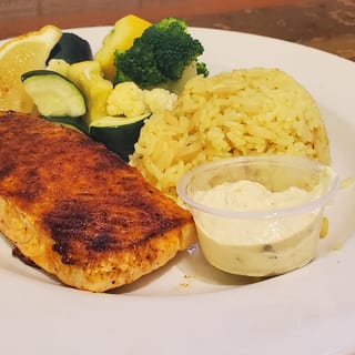 Blackened Salmon Steak