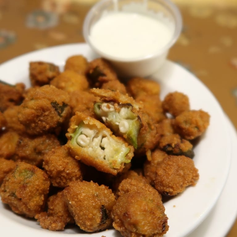 Delicious Fried Okra Awaits