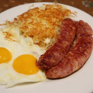 Alligator Sausage & Eggs